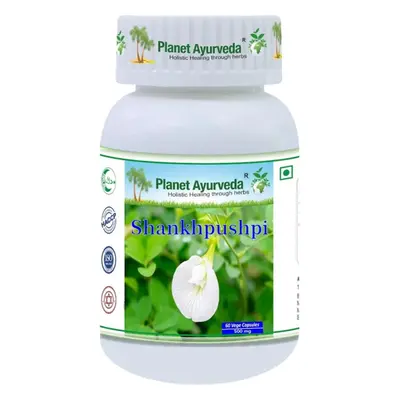 Planet Ayurveda Shankhpushpi - nervy a pamäť 500mg 60 kapsúl