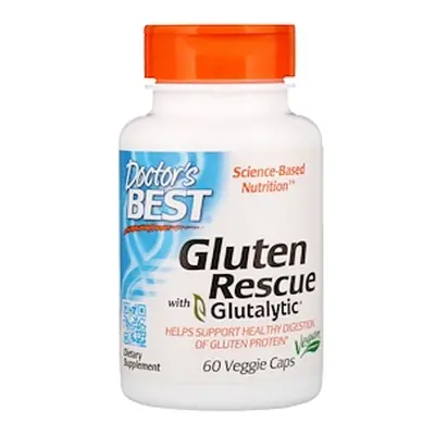 Doctor's Best Gluten Rescue with Glutalytic, 60 rastlinných kapsúl