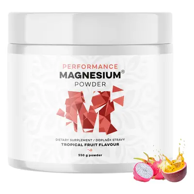 BrainMax Performance Magnesium® Powder, horčík bisglycinát v prášku, 90 dávok, 550 g Príchuť: Tr