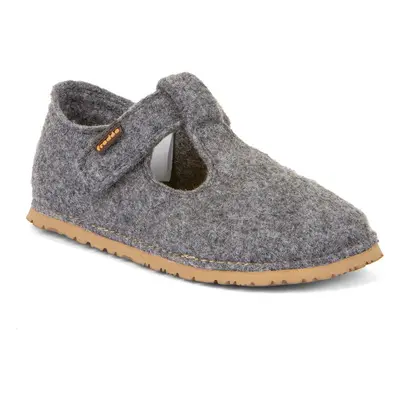 Chlapčenské barefoot papuče FLEXY WOOLY Gray; Froddo; G1700378-2