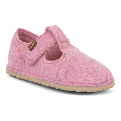 Dievčenské barefoot papuče FLEXY WOOLY Pink; Froddo; G1700378-7