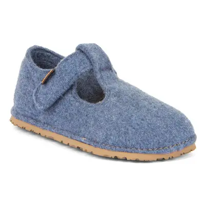 Chlapčenské barefoot papuče FLEXY WOOLY Denim; Froddo; G1700378-1