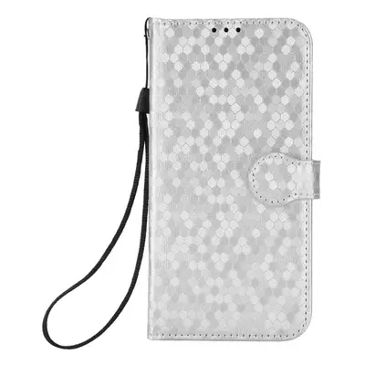 Peňaženkové puzdro Honeycomb Dot Texture Case strieborné – Sony Xperia 10 V