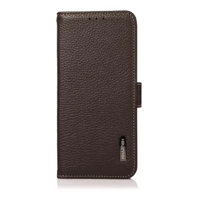 Kožené puzdro Khazneh leather case hnedé – Samsung Galaxy S22 Ultra