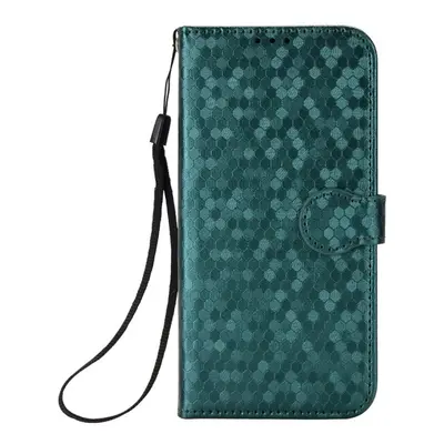 Peňaženkové puzdro Honeycomb Dot Texture Case zelené – Sony Xperia 10 V