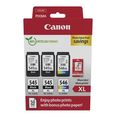 Canon originál ink PG-545XL/CL-546XL, 8286B013, black/color, Multi-pack